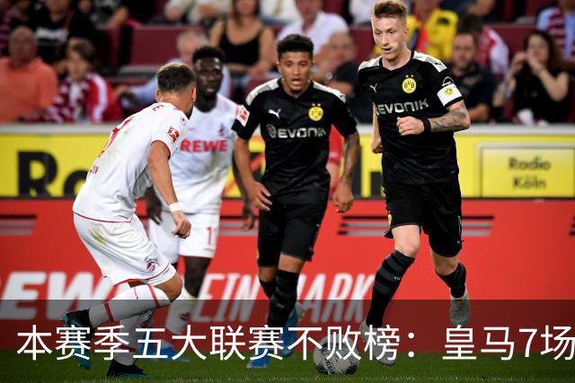 本赛季五大联赛不败榜：皇马7场居首